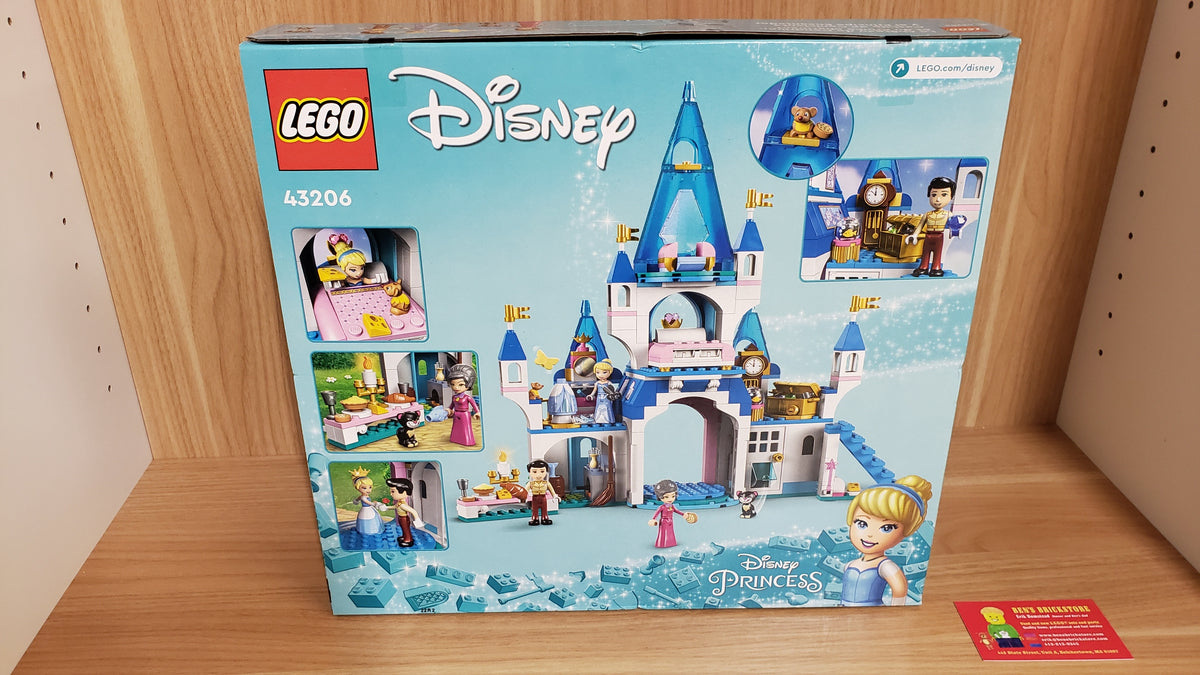 New, Sealed LEGO® Disney Cinderella and Prince Charming’s Castle Set 43206 (365 Pcs)