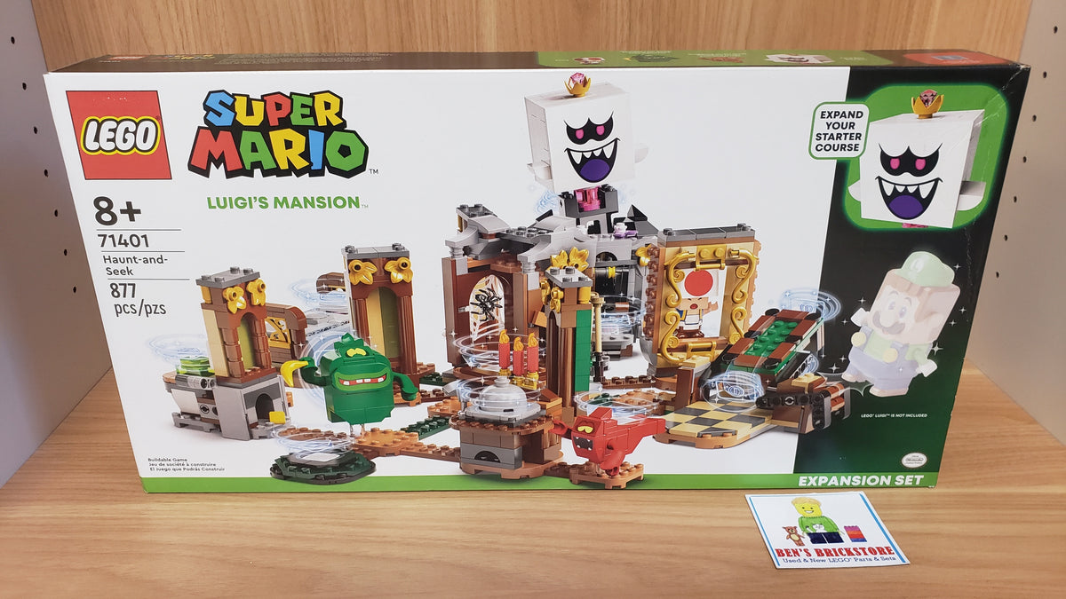 New, Sealed MINOR BOX DAMAGE LEGO® Super Mario™ Luigi’s Mansion™ Haunt-and-Seek Expansion Set 71401 (877 pcs)