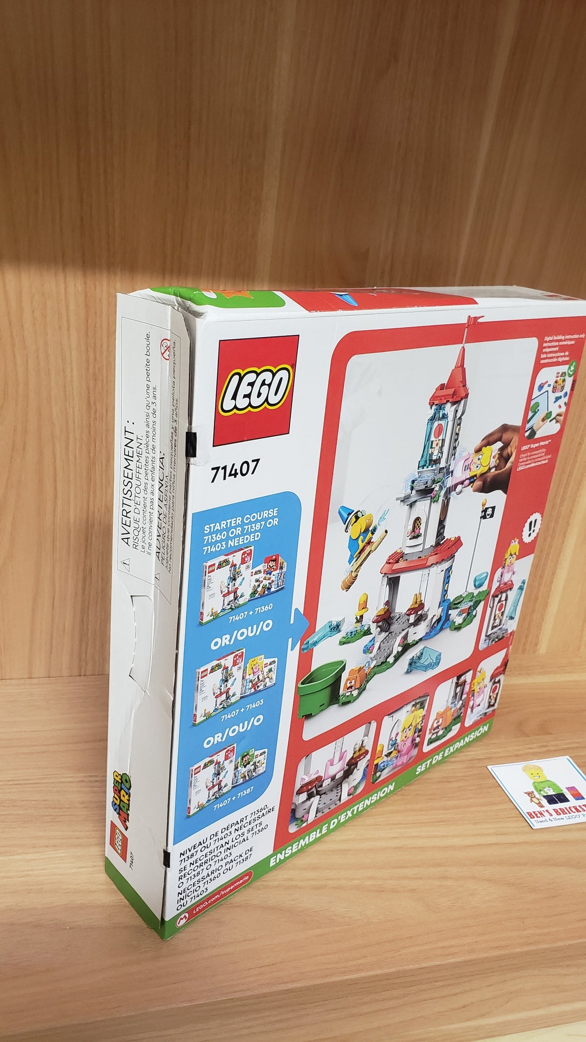 New, Sealed DAMAGED BOX LEGO® Super Mario™ Cat Peach Suit and Frozen Tower Expansion Set 71407 (494 pcs)