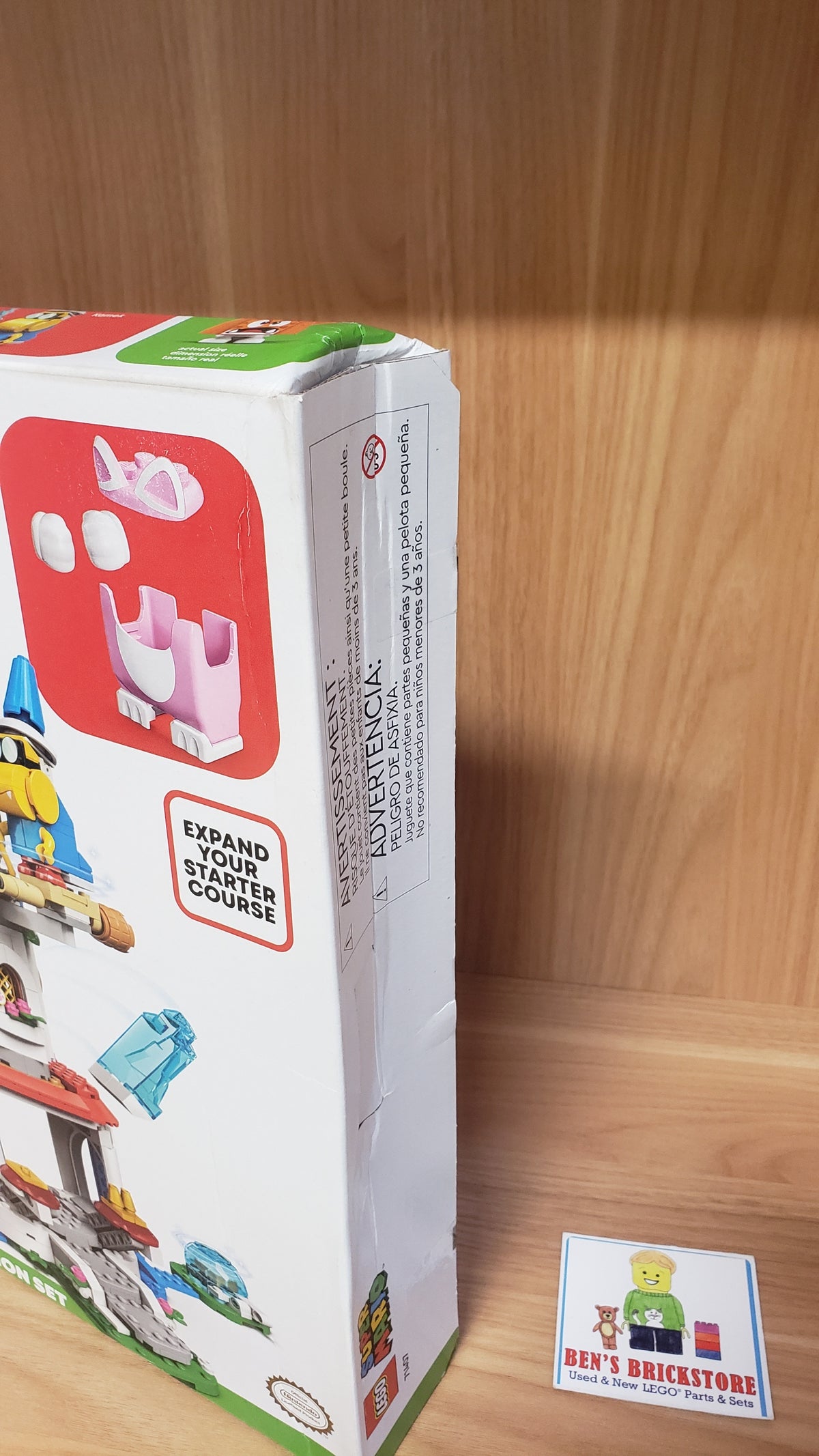New, Sealed DAMAGED BOX LEGO® Super Mario™ Cat Peach Suit and Frozen Tower Expansion Set 71407 (494 pcs)