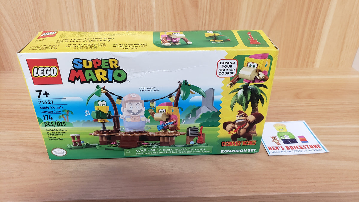 New, Sealed LEGO® Super Mario™ Dixie Kong’s Jungle Jam Expansion Set 71421 (174 pcs)