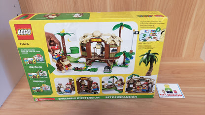 New, Sealed DAMAGED BOX LEGO® Super Mario™ Donkey Kong’s Tree House Expansion Set 71424 (555 pcs)