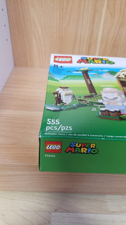 New, Sealed DAMAGED BOX LEGO® Super Mario™ Donkey Kong’s Tree House Expansion Set 71424 (555 pcs)