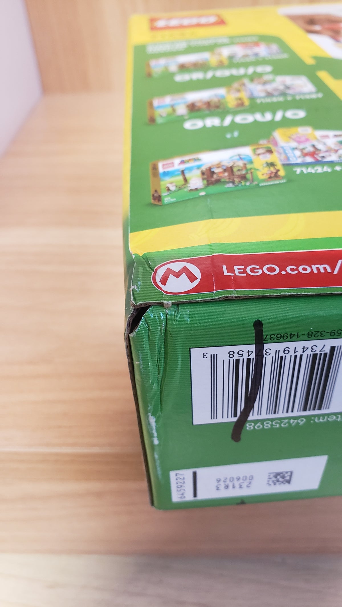 New, Sealed DAMAGED BOX LEGO® Super Mario™ Donkey Kong’s Tree House Expansion Set 71424 (555 pcs)