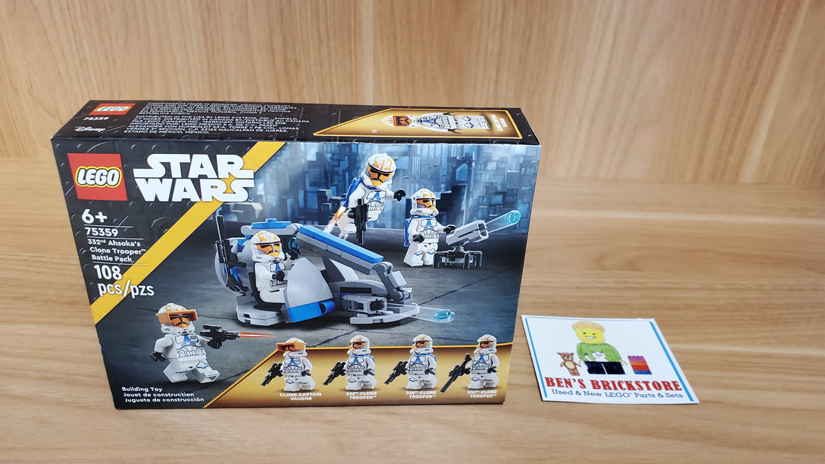 New, Sealed LEGO® Star Wars Set 75359 - 332nd Ahsoka's Clone Trooper Battle Pack (108 pcs)
