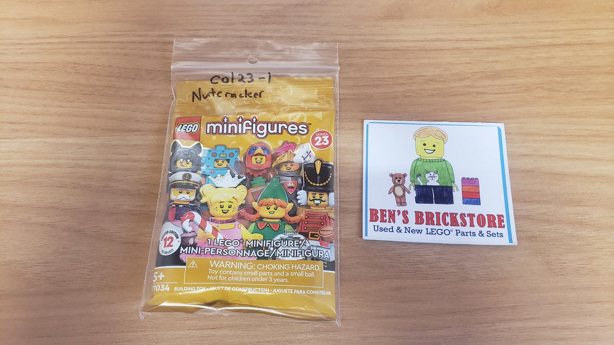 New, Complete LEGO® Collectible Minifigures Set 71034, col23-1 - Nutcracker, Series 23 (Complete Set with Stand and Accessories)