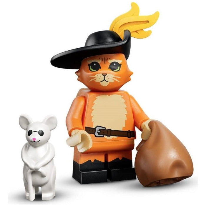 New, Sealed LEGO® Shrek Collectible Minifigures Set 71053 Puss in Boots (Complete Set with Stand and Accessories)